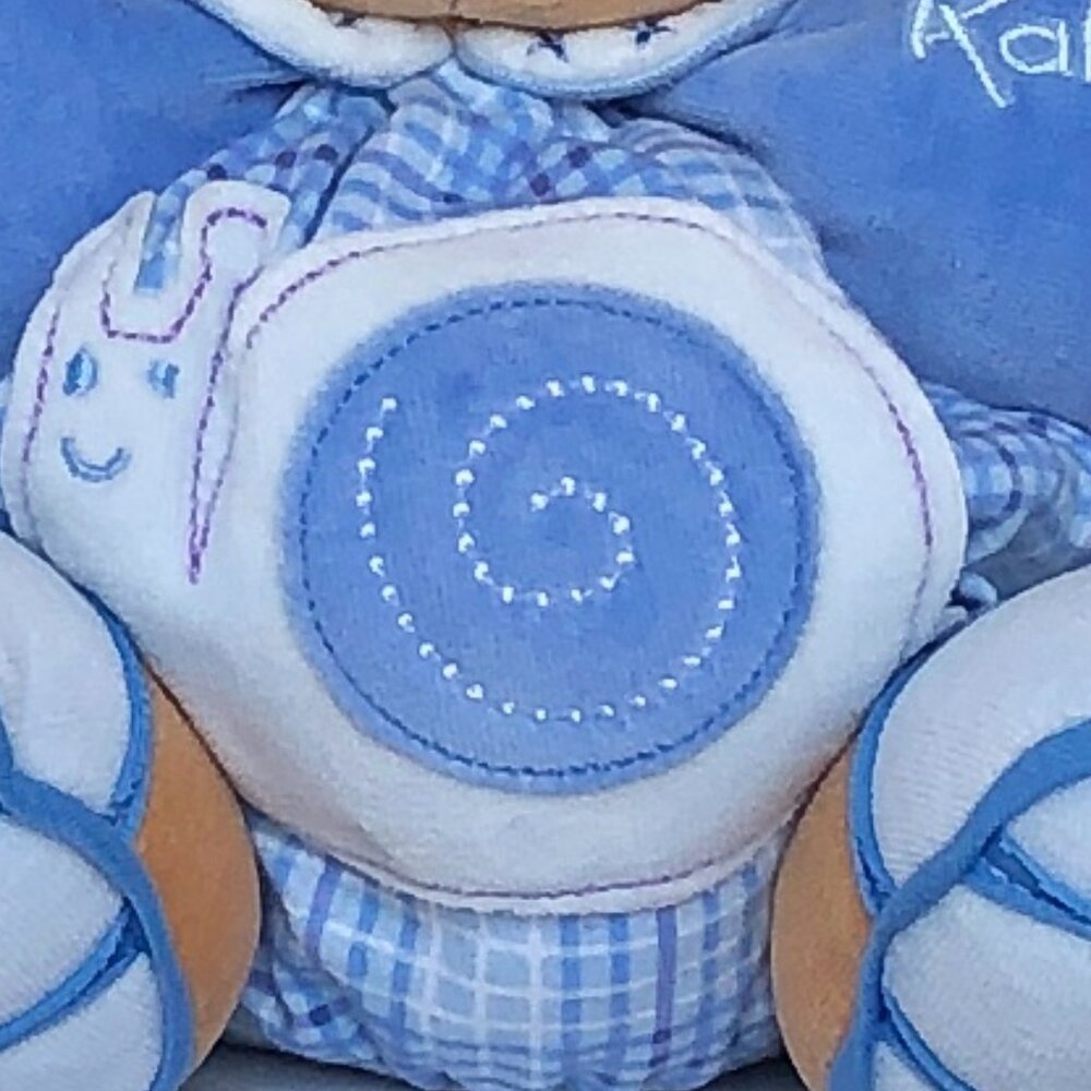 Kaloo Large Blue Chubby Rabbit w/ Detachable Snail–Gift Boxed Now In Box - Picture 13 of 14
